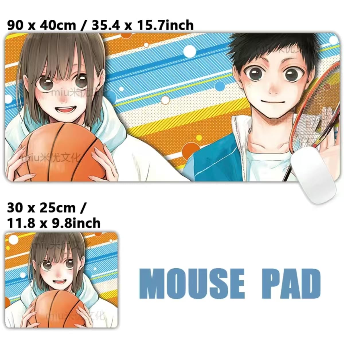 Amazon.co.jp: アオのハコ マウスパッド グッズ 鹿野千夏 猪股大喜